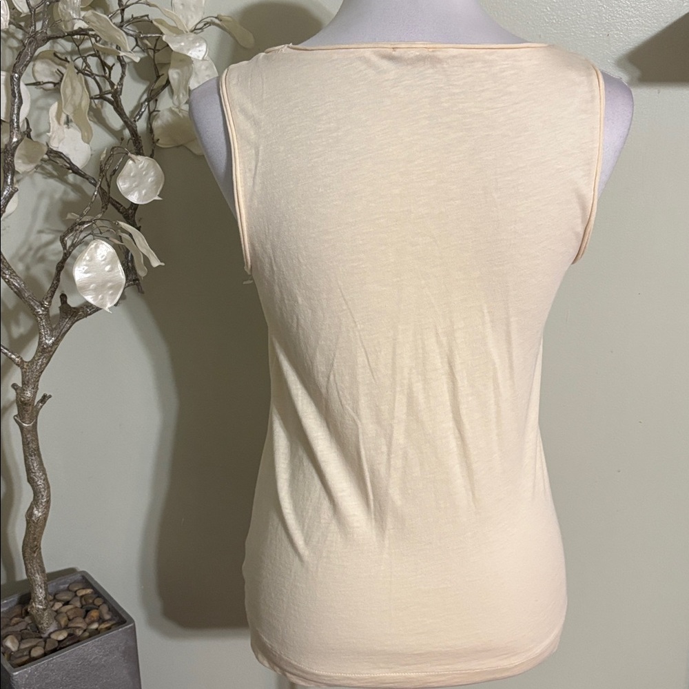 J. Crew Cream Ruffle Tank Top - Picture 4 of 4